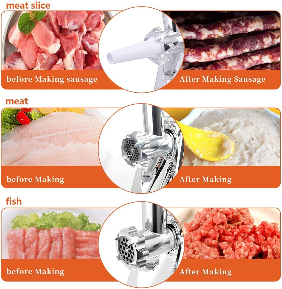 Nestling® Electric Meat Mincer Grinder and Sausage Maker,Powerful 2800