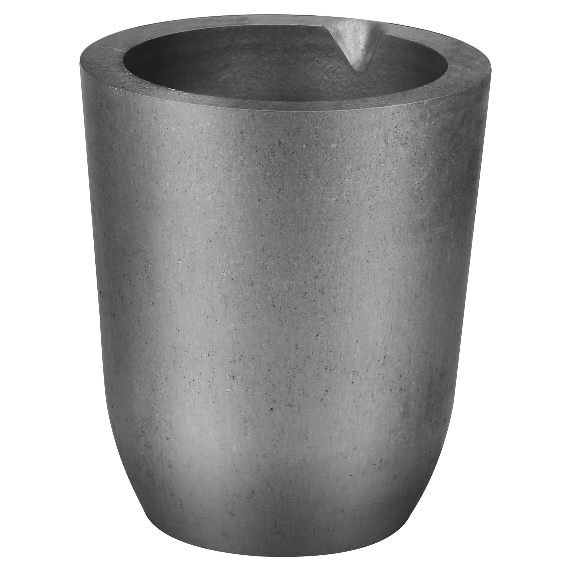 6Kg#N6 Graphite Crucible with Pouring Spout-1800℃ High-Temp Silicon Carbide Crucibles for Melting Metal, Durable Melting Crucible for Gold, Silver, Copper & Aluminum Image
