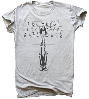 idcommerce Alphabet Lamps with Eleven and Demogorgon Herren T-Shirt