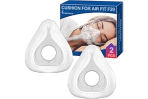 2 Packs Replacement Cushion (M) Compatible with Airfit F20, Reliable Seal & Softer Fit, Compatible with Original Frame, Great