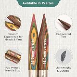 KnitPro Symfonie Interchangeable Circular Needles 5 in 13 cm 15 mm view 3