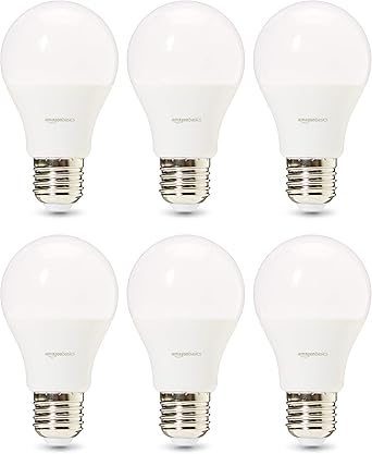 amazon basics professional bombilla de tipo edison led casquillo e27 equivalente a 40 w blanco calido juego de 6