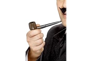 Smiffys Plastic Smoking Pipe Costume Accessory,Brown,One Size