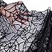 20x80-inch Halloween Table Runner, Halloween Black Lace Spiderweb Table Linen for Halloween Decorations Scary Movie Nights