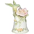 Cosmos 96149 Fine Porcelain Hummingbird with Rose Bell Figurine, 4-1/2-Inch , Green