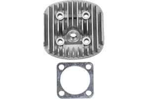 ZXTDR Cylinder Head Cover & Gasket for 66cc 80cc 2- Stroke Engine Motorized Bicycle