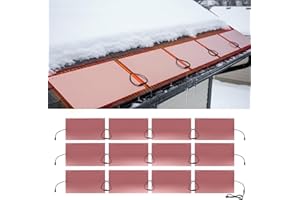 H&G Lifestyles Roof Snow Melting System, Roof Heaters to Prevent Ice Dams, Heat Mats for Snow, Heated Aluminum Panel with Hea