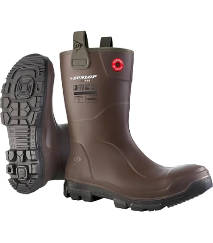 Amazon.com | DUNLOP Purofort RigPRO Dark Brown, Full Safety