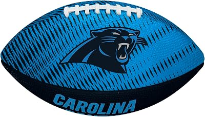 Wilson NFL Team Tailgate Junior Football Rubber Light Blue Black