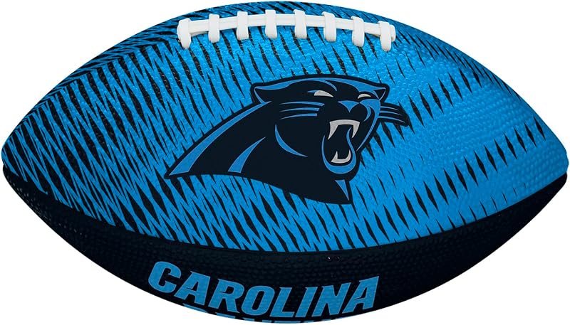 Wilson NFL Team Tailgate Junior Football Rubber Light Blue Black