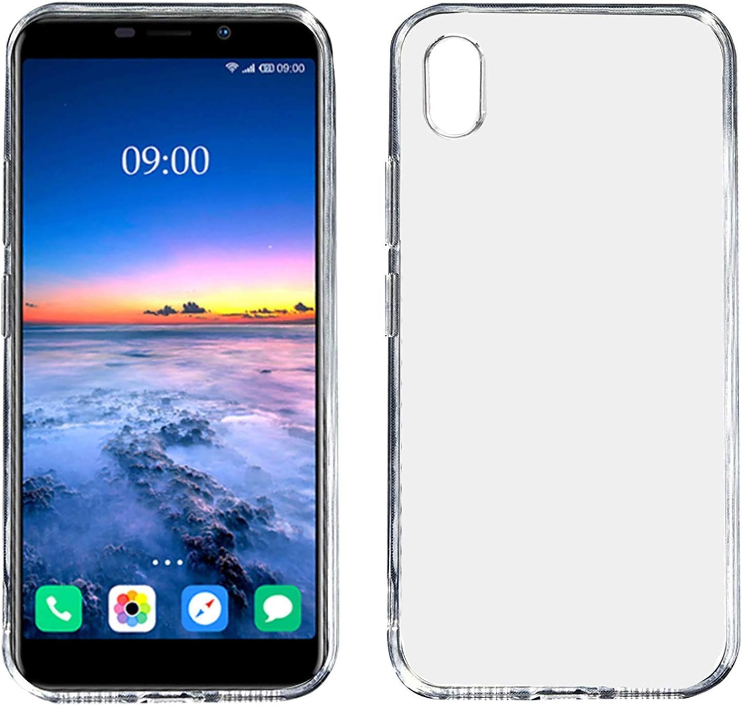 Bk Enterprise Soft Transparent Back Cover for Mobiistar C 1