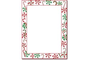 Great Papers! Peppermint Party Holiday Letterhead Stationery, 8.5" x 11", Printer Compatible, 80 sheets (2014062)