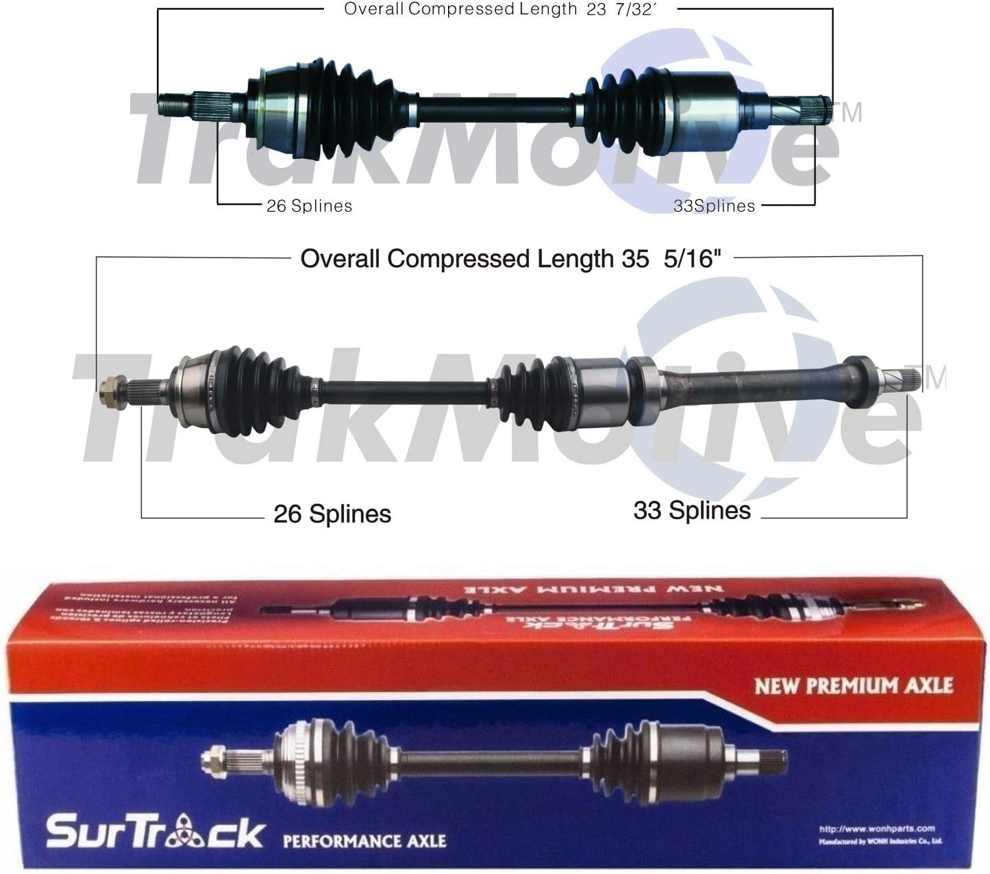 Amazon Com Surtrack Pair Set Of 2 Front Cv Axle Shafts For Mini R52 Cooper 1 6l 4l Std Asp Automotive