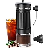 Rsoilch Manual Coffee Grinder With Ceramics Burr For Espresso,French Press,40 Adjustable Settings,Portable Hand Coffee Bean Mill For Home Use and Camping Travel,Coffee Bean Grinders With Hand Crank