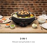 KLARSTEIN Hot Pot & Grill Plate 5L Electric Cooker 2-in-1 Aluminium Heater view 2