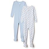 Amazon Essentials x Sofia Grainge Unisex Toddlers and Babies' Snug-Fit Cotton Footed Pajamas