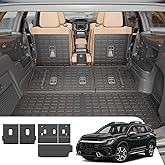 Dattumar Cargo Liner Compatible with 2019-2025 2026 Subaru Ascent 7-Seater Kick Mats All Weather Back Seat Protector 2024 Ascent Accessories (Trunk Mat+2nd Row Backrest Mats+3rd Row Backrest Mats)