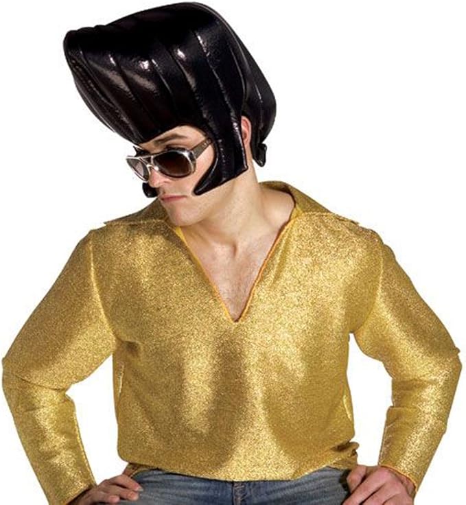 Black King Wig Elvis Costume Accessory Clothing