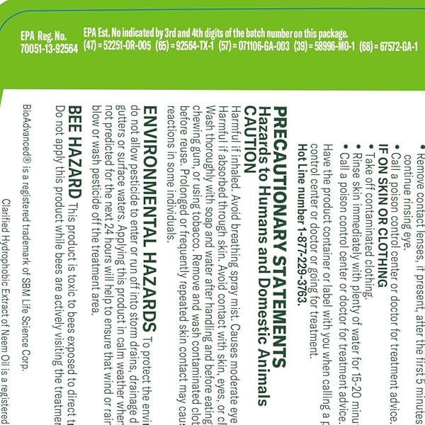 BIOADVANCED ORGANICS BRAND NEEM OIL, READY-TO-USE, 24 OZ