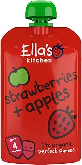 Ella's Kitchen Stage 1 Organic Apple Strawberry 120 g Pack of 7 view 3