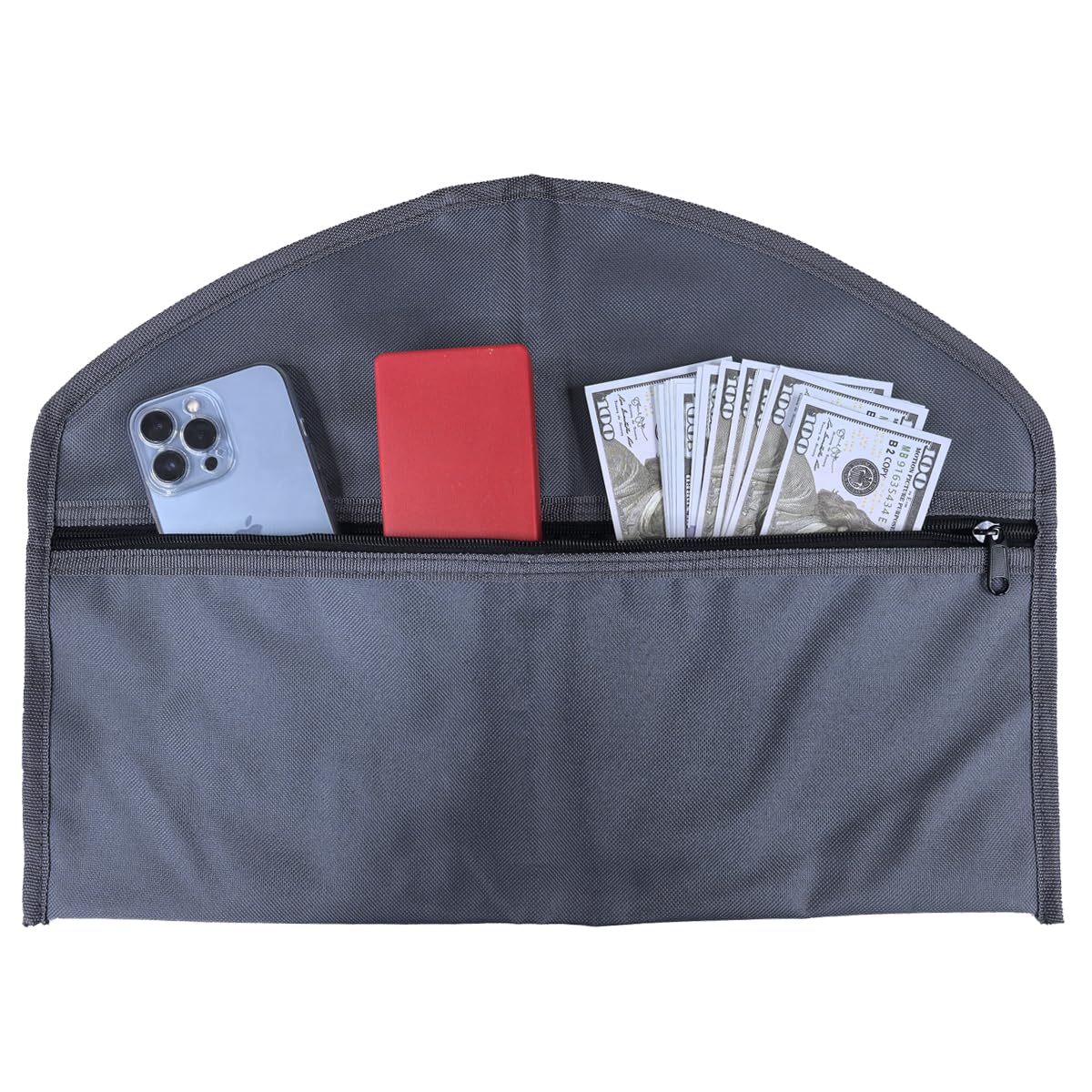 Photo 1 of BEISUOSI Hanger Diversion Safe by Stash-it, Hidden Pocket Safe, Fits Under Hanging Clothes with Pocket to Hide Valuables for Home or Travel (1, GREY)