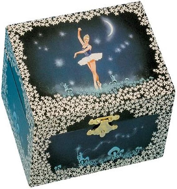 Musicboxworld Blue Jewellery Box Ballerina Playing Ballerina Amazon.co.uk Kitchen & Home