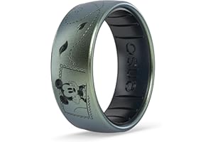 Enso Rings Etched Disney Collection - Mickey & Minnie Classic Dualtone Silicone Ring