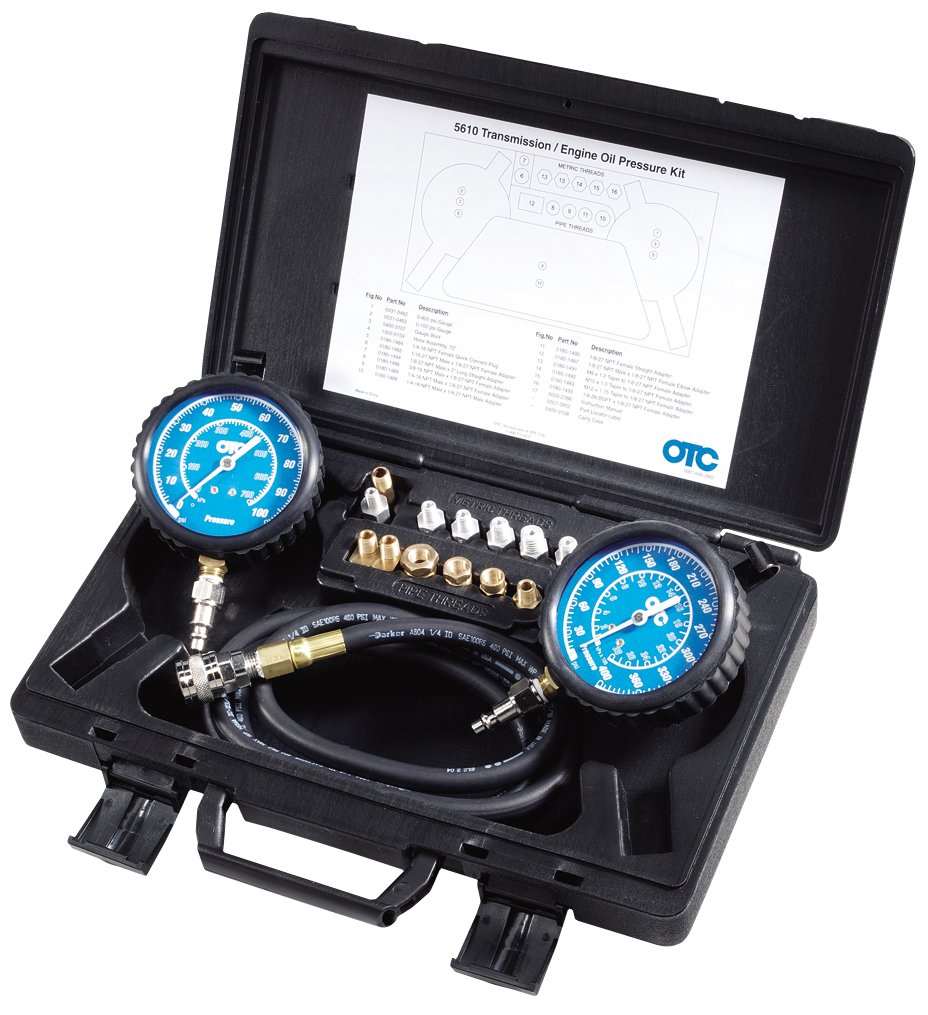 Engine Transmission Oil Pressure Gauge Tool Kit OTC Diagnostics Shop Equipment eBay