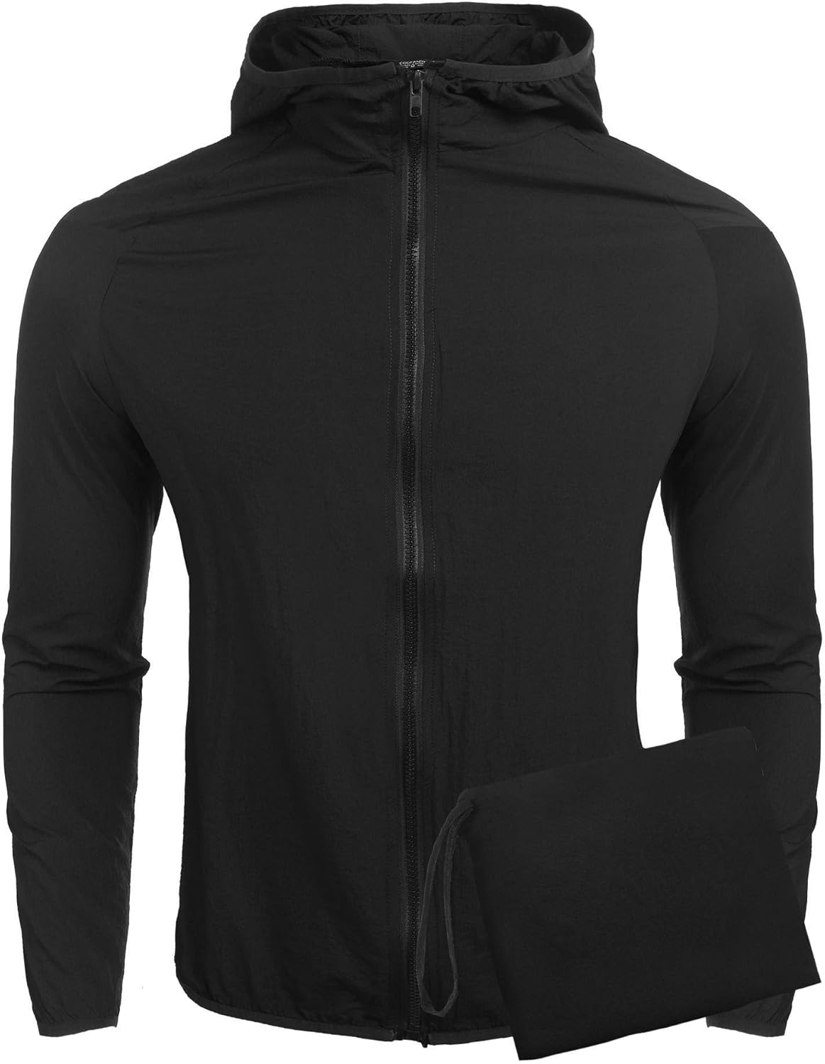 JINIDU Men's Packable Rain Jacket Hood Lightweight Waterproof Raincoat for Cycling Camping Travel