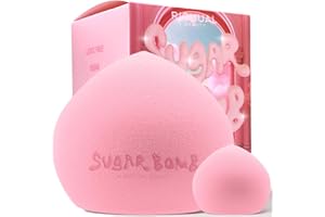 BIG SUGAR BOMB BLENDER Set by Richual Beauty ~ Butter-Soft Marshmallow Makeup Sponges for Face & Body ~ Incl: 1 LARGE & 1 MINI Mochi Makeup Sponge ~ Flawless Application of Foundation Creams & Powders