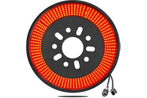 NKCELL POWER Spare Tire Brake Red LED Light for 2018-2025 Jeep Wrangler JL JLU, Plug-N-Play 405PCS LED Wheel Light, 3rd Third Brake Rear Tail Stop Light for Jeep Wrangler Accessories