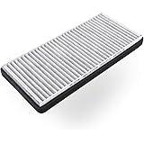 Cabin air filter (1-pack, gray) works with a vehicle’s ventilation system to create cleaner inside air. Measures 11.42 by 5.2