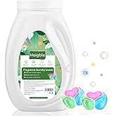 Heigble 180 Count Laundry Detergent Pods Bulk Washing Machine Detergent Pods 3-in-1 Concentrated for Visible and Invisible Dirt, Fruity Aroma