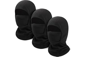 SIAEYINFY Kids Balaclava Face Mask,3 pcs Ski Face Covering Windproof Thermal Neck Warmer Gaiter for Outdoor Sports