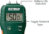Extech MO55 Pin Pinless Moisture Meter Wood Building Material Tester Green view 5