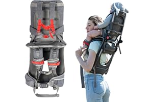 WIPHA Lightweight Child Shoulder Carrier with Sun Shade, Saddle Toddler Hiking Backpack Carrier Made for Kids 6 Months to 4 Years Old