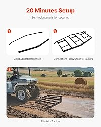 VEVOR Drag Harrow, 84" Width Tow Behind Drag