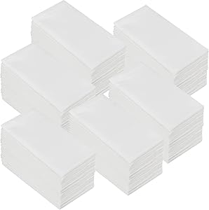 COTTON CRAFT Napkins - 144 Pack Oversized Dinner Napkins 20x20 White - 100% Cotton - Tailored with Mitered Corners and a Generous Hem - Napkins are 38% Larger Than Standard Size Napkins
