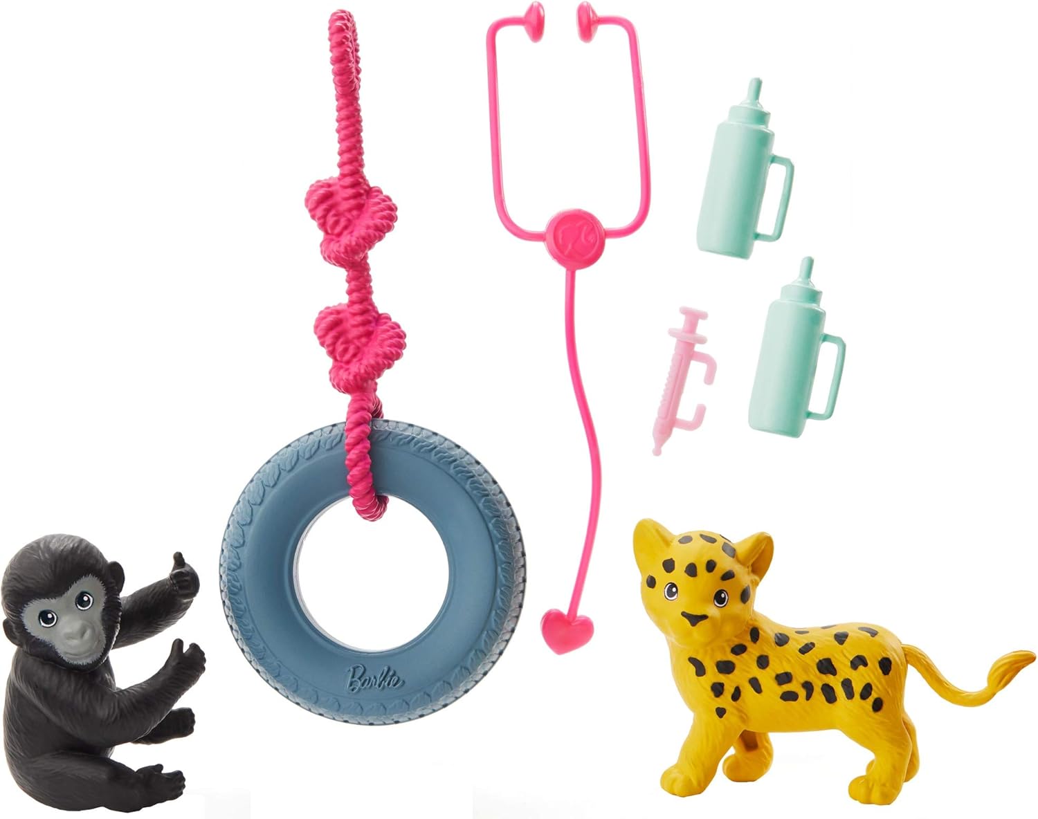 Barbie ​Ken Wildlife Vet Playset with Doll, Vet Care Station and Accessories: Toys & Games