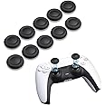 NEWDERY Joystick Replacement Grip Caps for PS4/PS5 Controller, PS5/PS4 Thumb Grips Caps, Anti-Stickiness, Anti-Slip, Anti-Scr