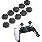 NEWDERY Joystick Replacement Grip Caps for PS4/PS5 Controller, PS5/PS4 Thumb Grips Caps, Anti-Stickiness, Anti-Slip, Anti-Scr