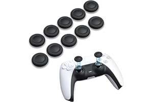 NEWDERY Joystick Replacement Grip Caps for PS4/PS5 Controller, PS5/PS4 Thumb Grips Caps, Anti-Stickiness, Anti-Slip, Anti-Scr