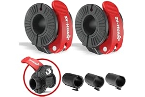 ZY-HUAN Pro Barbell Clips 1 inch Barbell Clamps 0.9-1.18inch Quick Release Weight Clips for Bars Multi-Size Adjustable Olympic Barbell Clamps