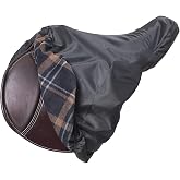 Centaur Fleece-Lined Saddle Cover Black/Brown