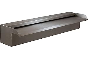Majestic Water Spouts Nakano 18" Waterfall Spillway for Fountains, Pools, Ponds - 316 Stainless (Recommended)