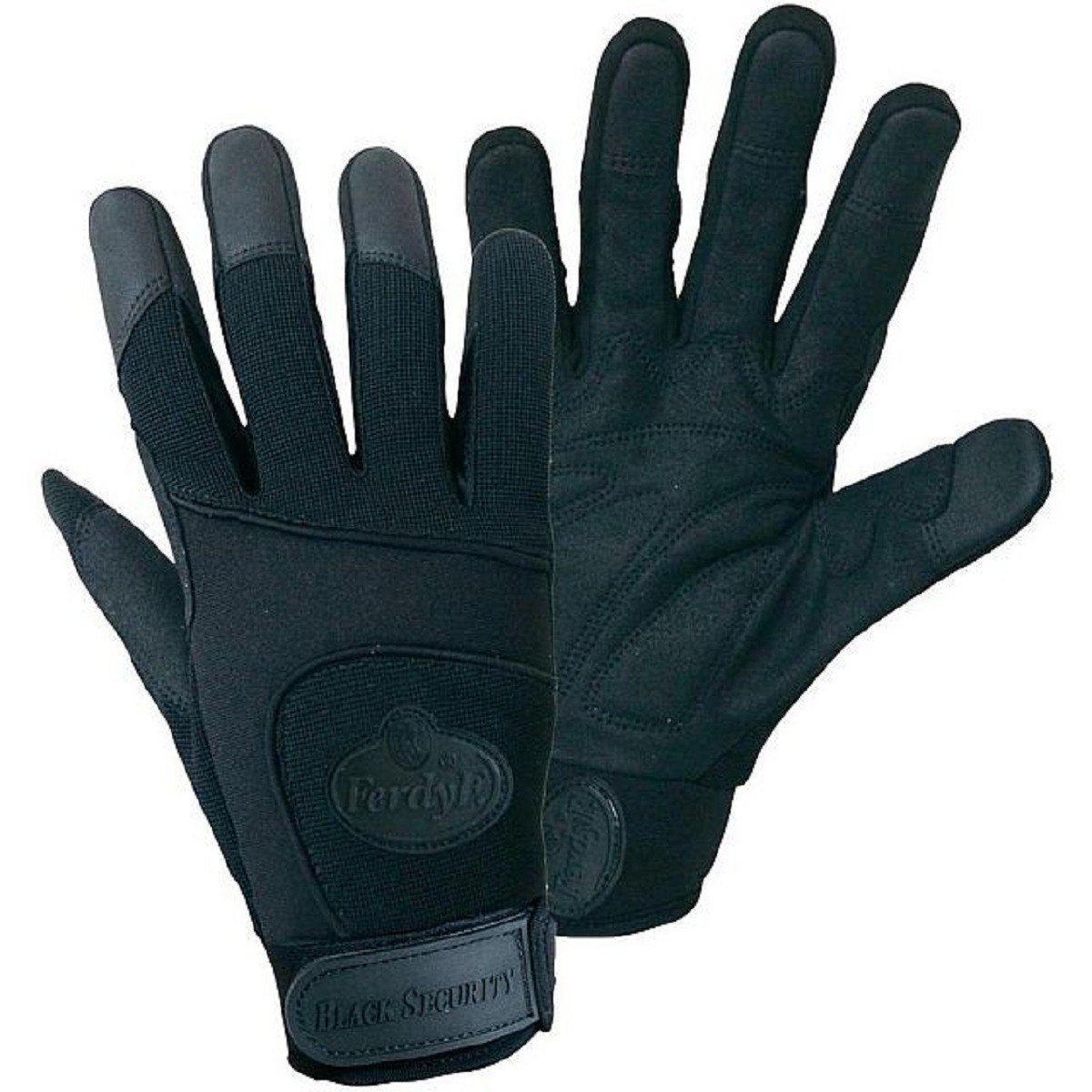 FerdyF. 1911 Black Security Mechanics Work Glove – Black, Size S