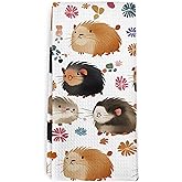 dvhdajed Guinea Pigs Gifts Kitchen Towel and Dish Towel, Guinea Pig Gifts for Women, Farmhouse Animal Floral Decor Hand Towels, Pet Lovers Decorative Hand Dish Tea Towels for Bathroom Kitchen, 16x24