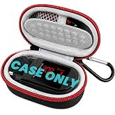 ALKOO Pulse Oximeter Case for Zacurate 500DL, for Innovo, Case Only | Hard EVA shell, raised cushion, mesh pocket for AAA batteries, carabiner for travel, fits most fingertip monitors, case only