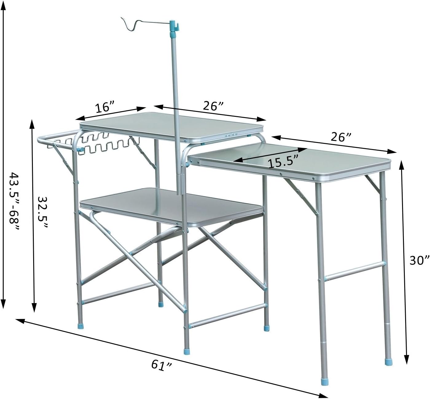 Amazon Com New Expanding Tray Table Camping Kitchen Center Stand