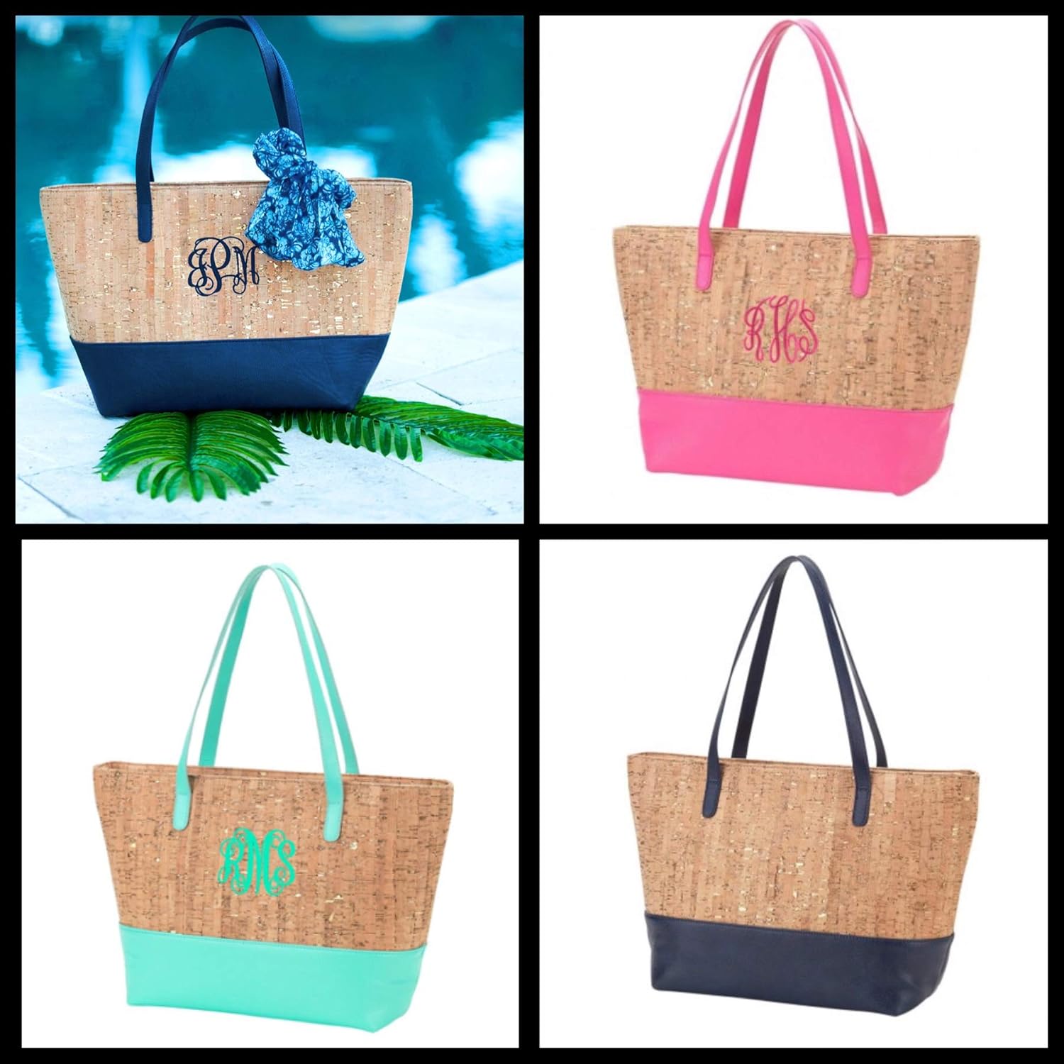 monogrammed leather purse